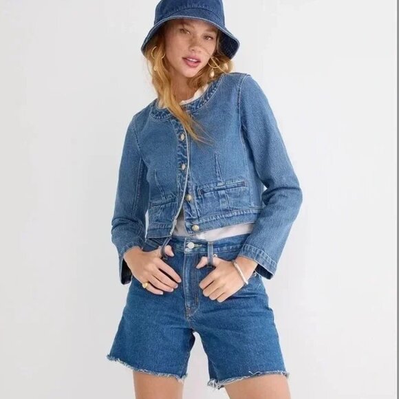J.Crew Louisa lady jacket in denim - Picture 6 of 6